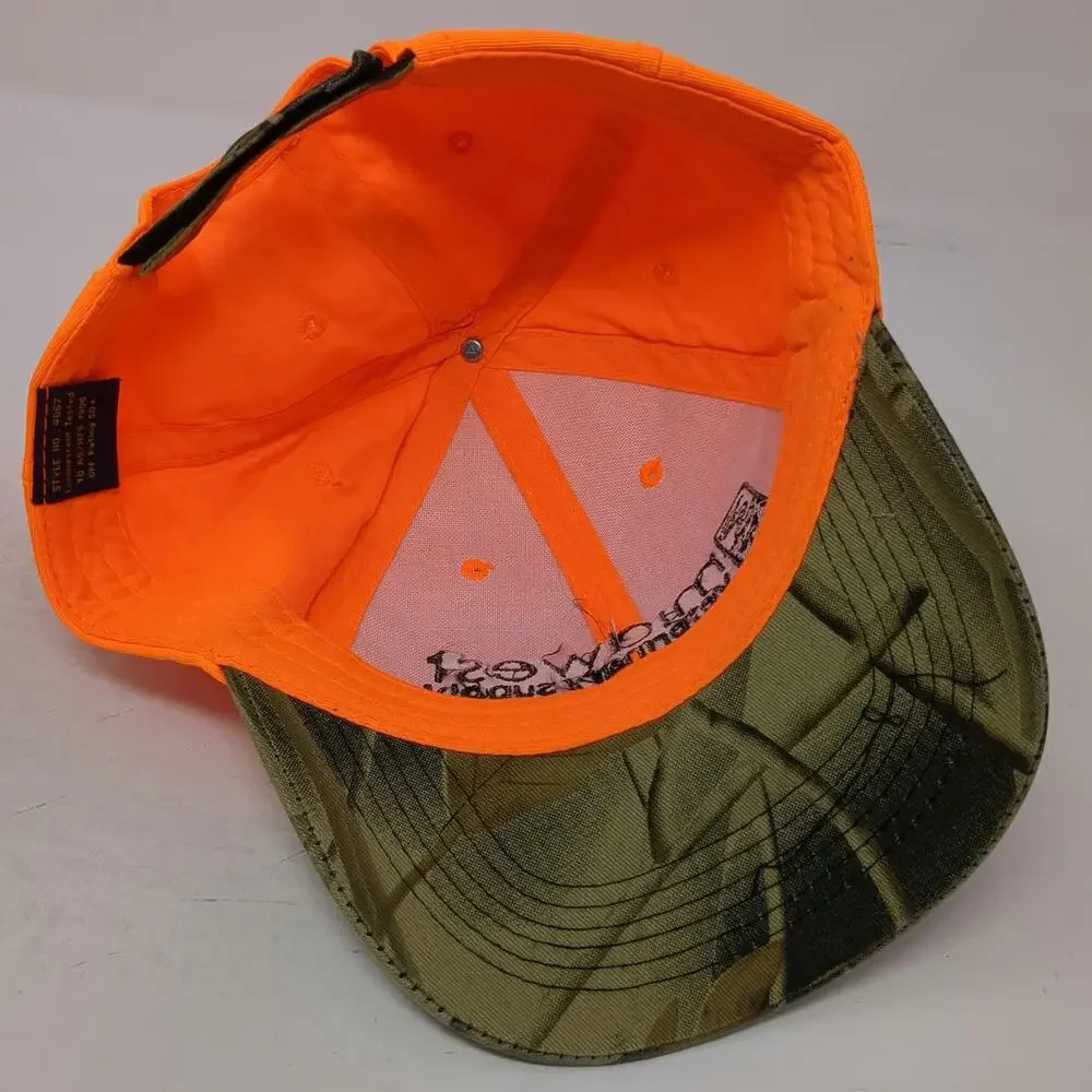 Midwest Veterinary Supply Baseball Cap Orange One Size Camo Hat Strapback UPF